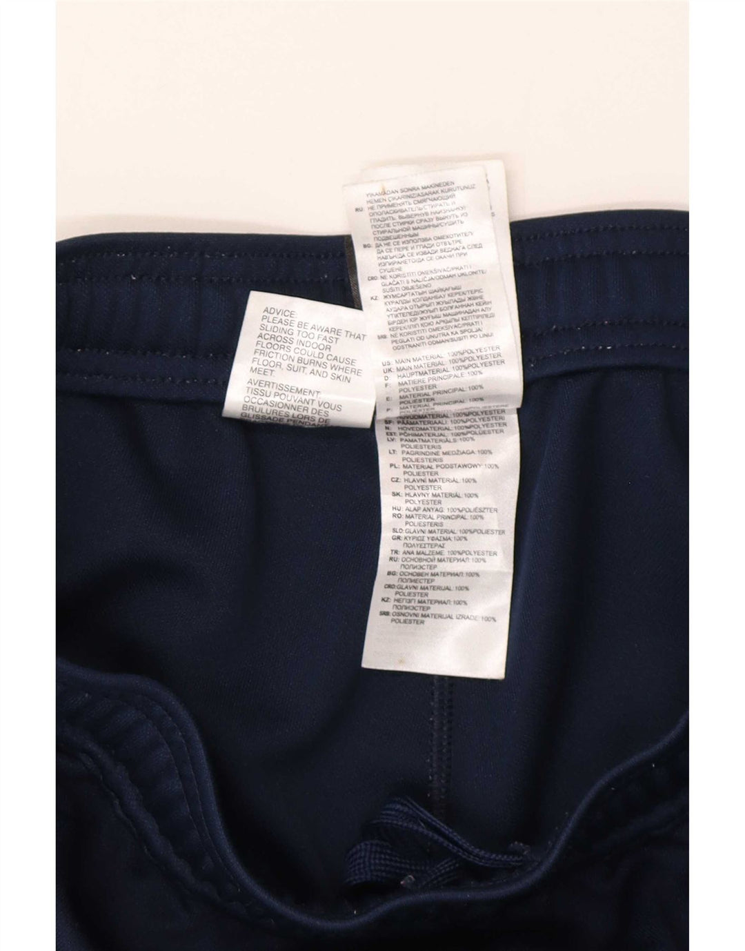 Calça de treino masculina Adidas médio azul marinho poliéster