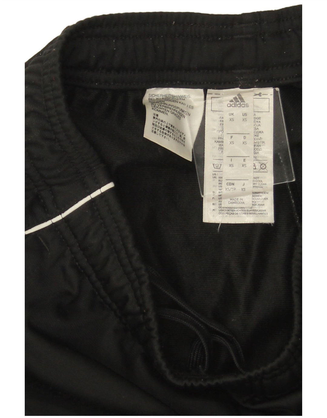 ADIDAS Calças de treino masculinas Joggers XS Poliéster Preto