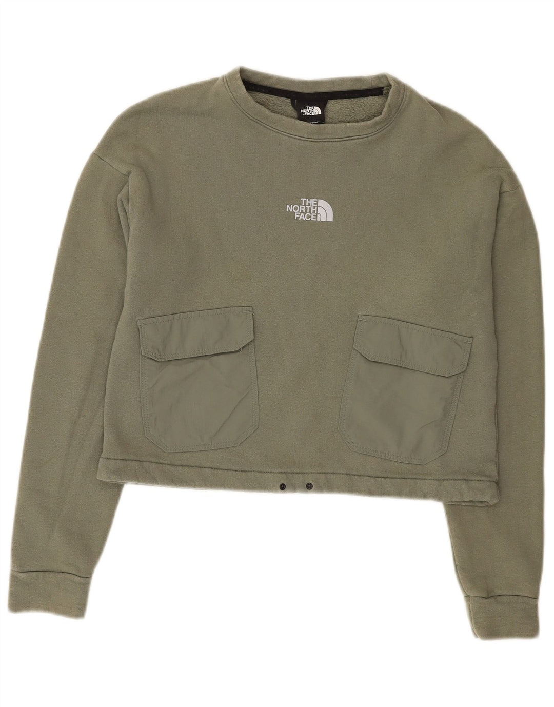 Moletom feminino THE NORTH FACE UK 10 pequeno algodão cáqui
