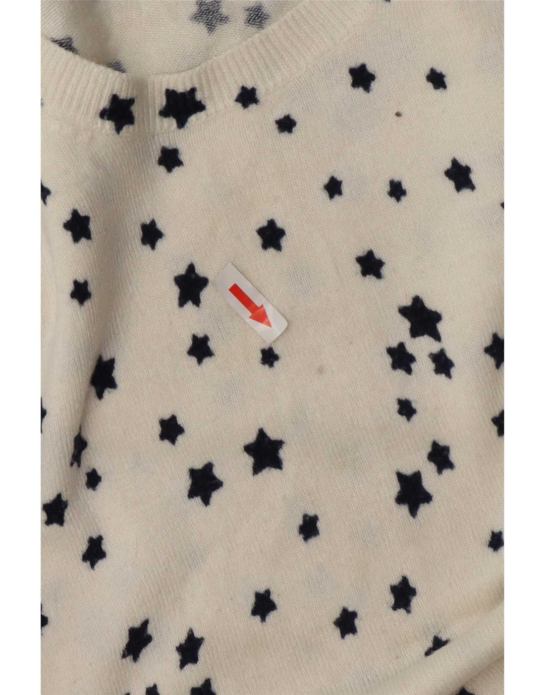 Suéter feminino Marks & Spencer com gola redonda, tamanho UK 16, grande, branco