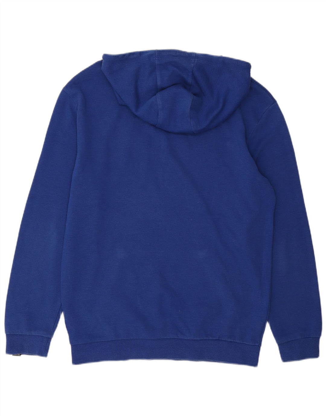 ELLESSE Suéter masculino com capuz gráfico pequeno azul algodão