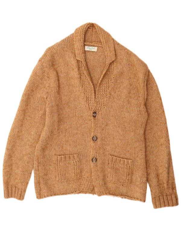 Suéter cardigã feminino ALLEY DOCKS Reino Unido 18 XL marrom acrílico