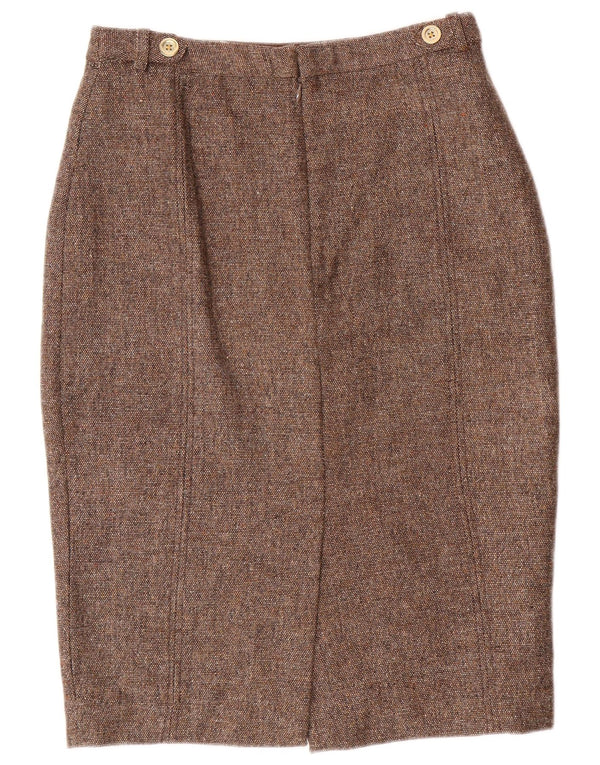 JOULES Womens Pencil Skirt UK 12 Medium W28  Brown Wool