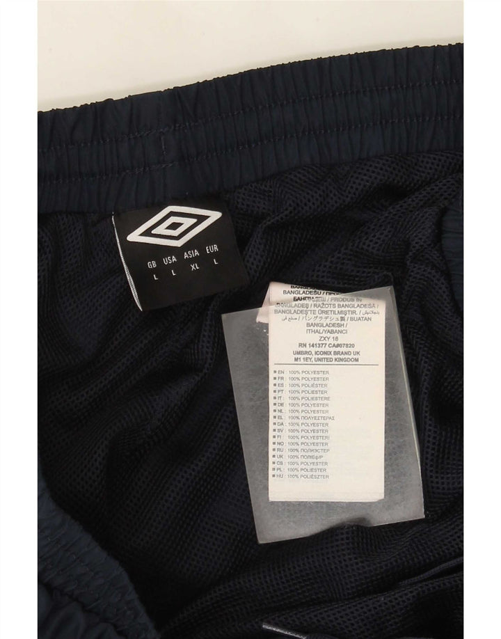Umbro Calça de treino masculina Joggers grande poliéster azul marinho