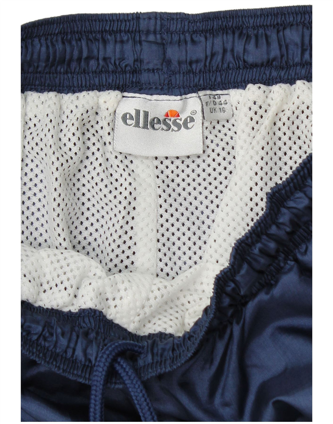 Calça de treino feminina Ellesse Joggers UK 16 grande poliéster azul marinho