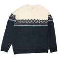 Suéter masculino Marks & Spencer com gola redonda grande turquesa Fair Isle