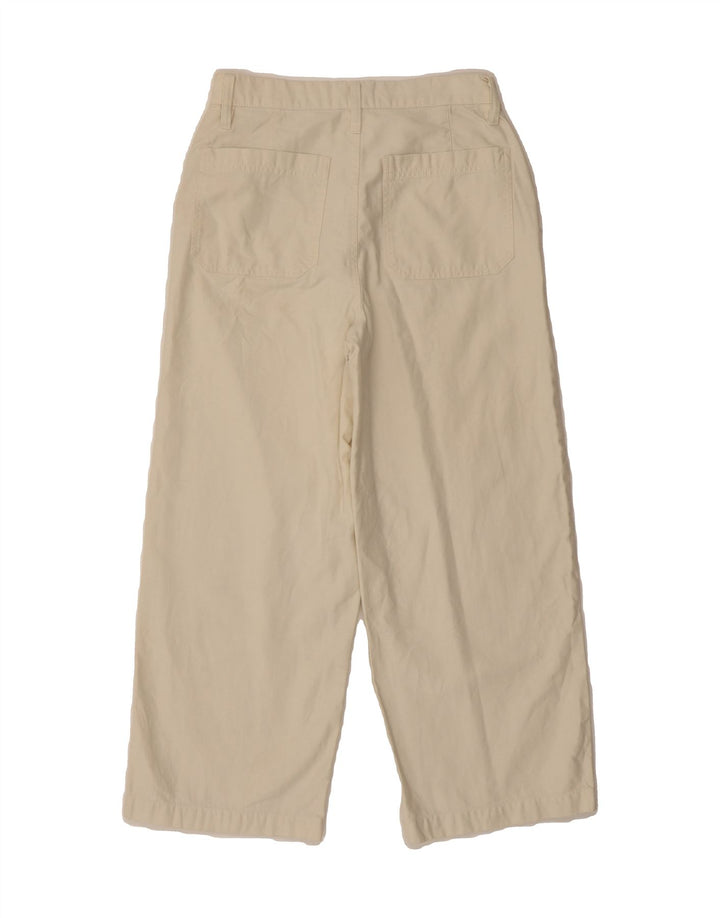 J. CREW Womens Crop Straight Chino Trousers W26 L24 Beige Cotton Vintage J. Crew and Second-Hand J. Crew from Messina Hembry 