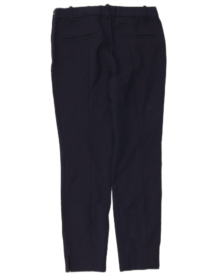 Calça feminina casual slim Zara médio W30 L27 azul marinho