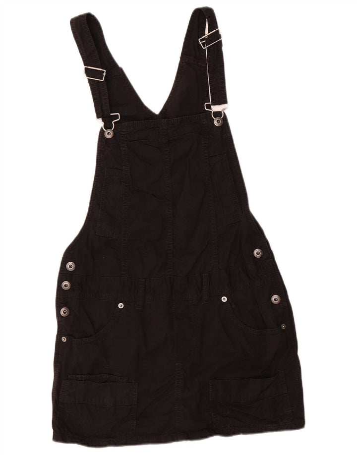 Vestido Dungaree feminino Benetton IT 42 algodão preto médio