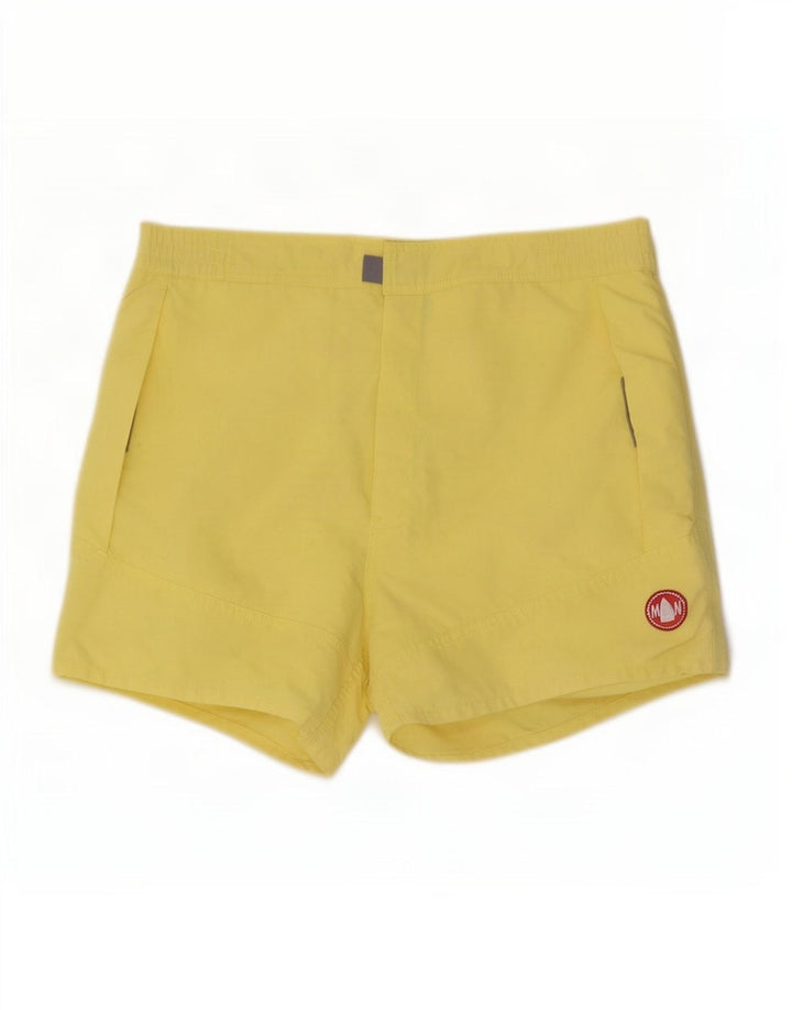 Shorts de natação feminino Murphy & Nye UK 16 grande poliamida amarela