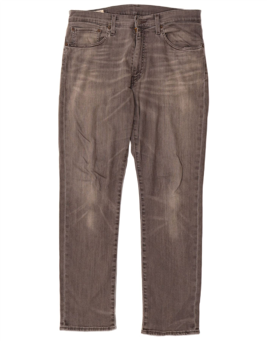 Jeans retos masculinos Levi's W34 L30 algodão cinza