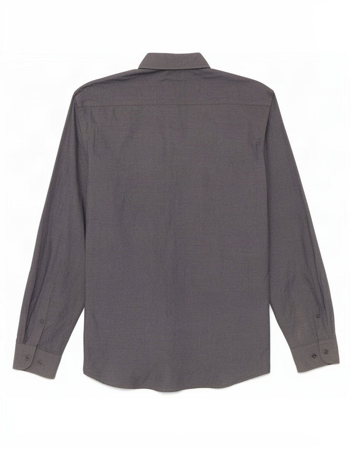Camisa masculina St. Bernard tamanho 39/40 15 1/2 algodão cinza médio