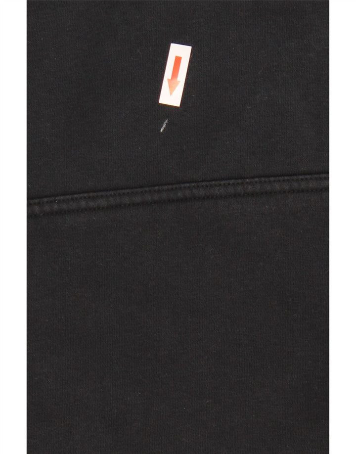 Nike masculino gráfico moletom com capuz médio algodão preto