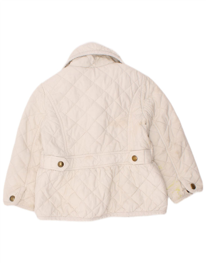 Jaqueta acolchoada Ralph Lauren para bebês meninas 18-24 meses poliéster branco