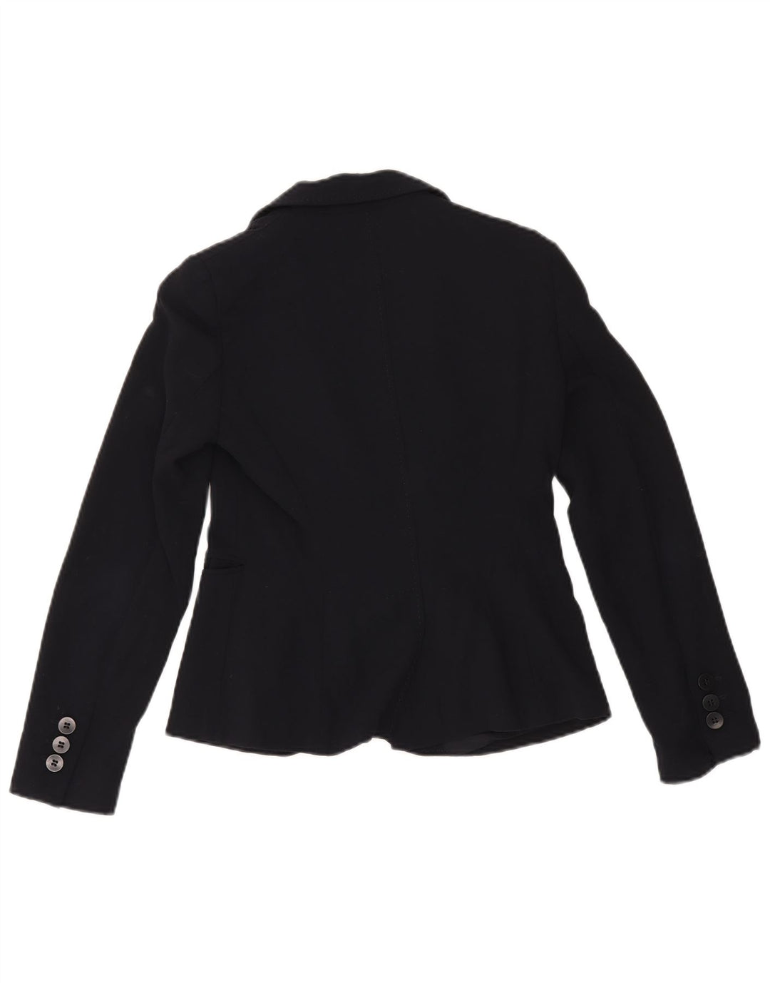 Jaqueta blazer feminina Emporio Armani com 2 botões Reino Unido 8 pequena azul marinho
