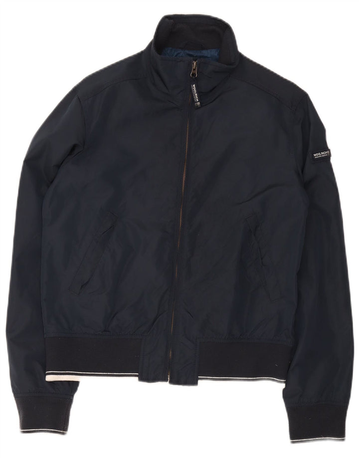 Jaqueta bomber Woolrich Boys 13-14 anos azul marinho nylon