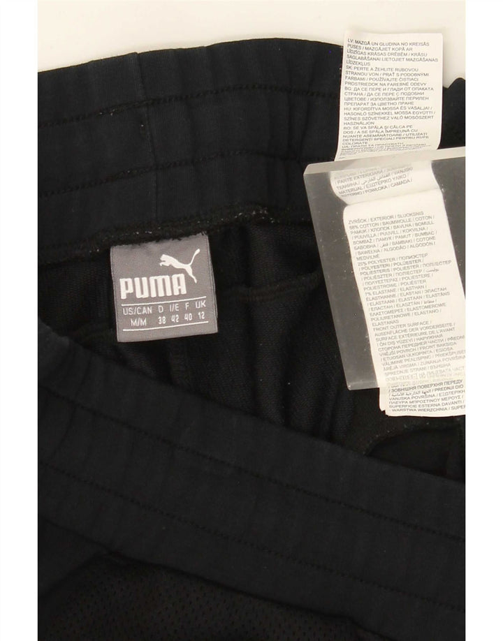 Puma Womens Crop Graphic Leggings UK 12 Médio Algodão Preto
