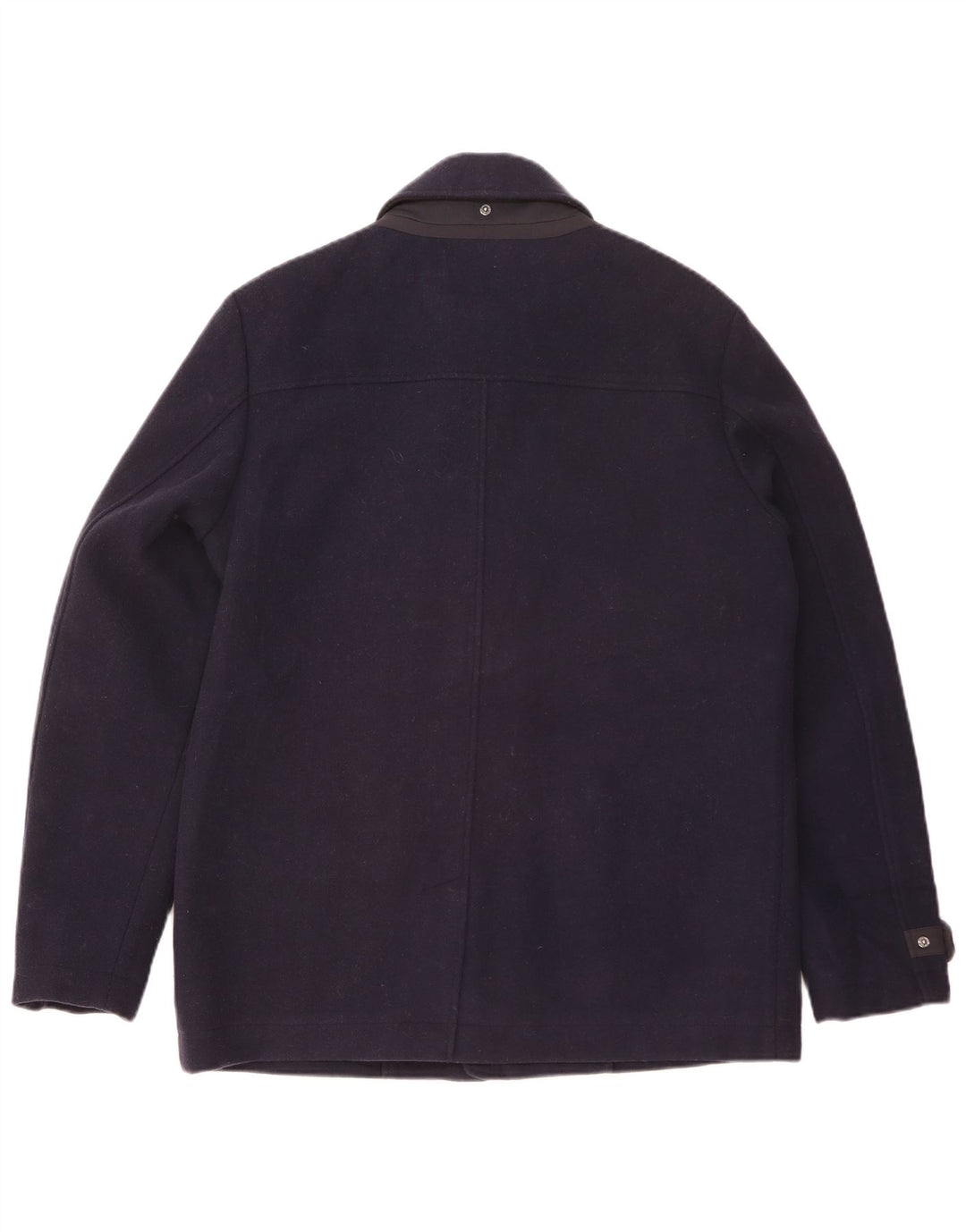 Jaqueta utilitária masculina GEOX Respira UK 42 XL lã azul marinho