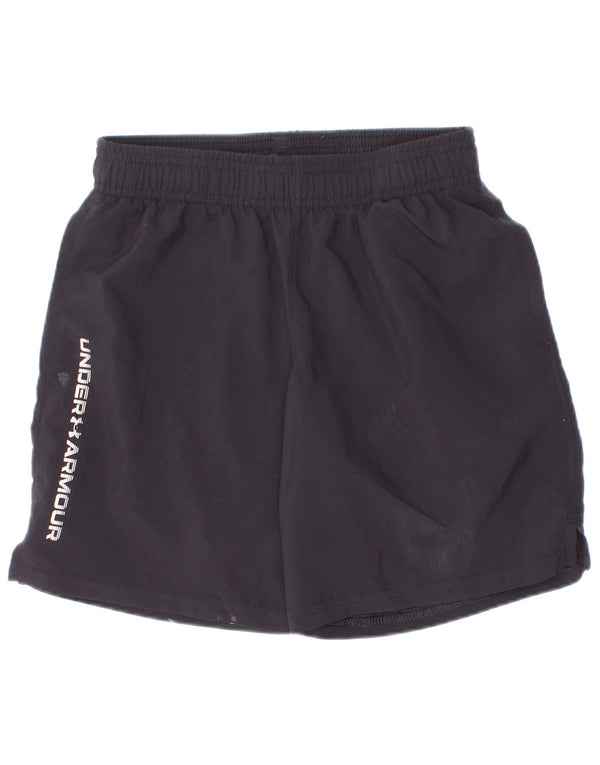Under Armour Boys Graphic Sport Shorts 7-8 anos pequeno poliéster preto