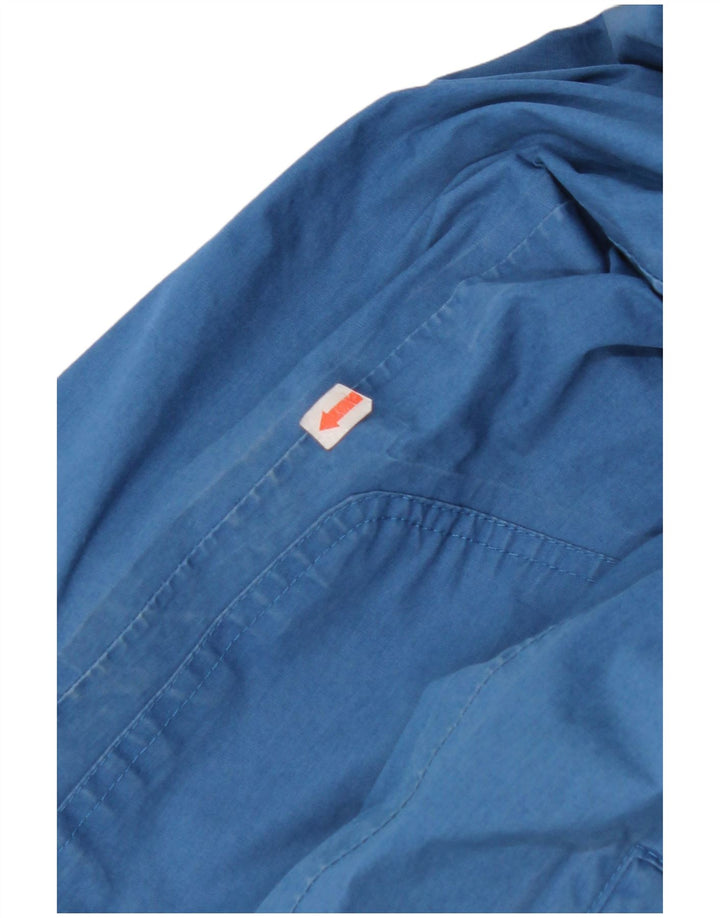 Jaqueta corta-vento masculina com capuz TIMBERLAND UK 36 poliéster azul pequeno