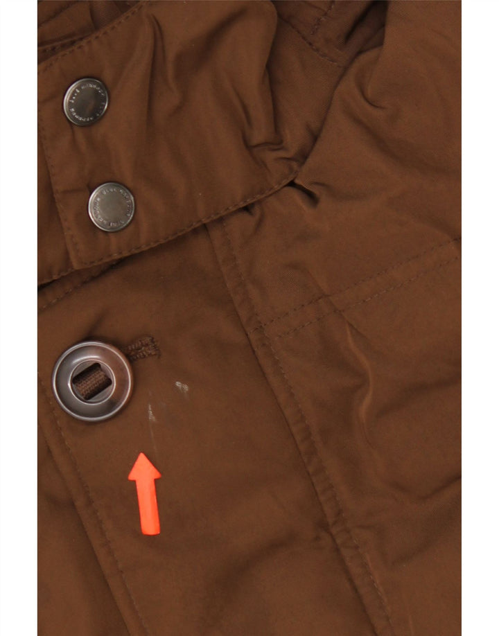 Jaqueta acolchoada com capuz masculina Marks & Spencer Blue Harbor Reino Unido 38 marrom médio