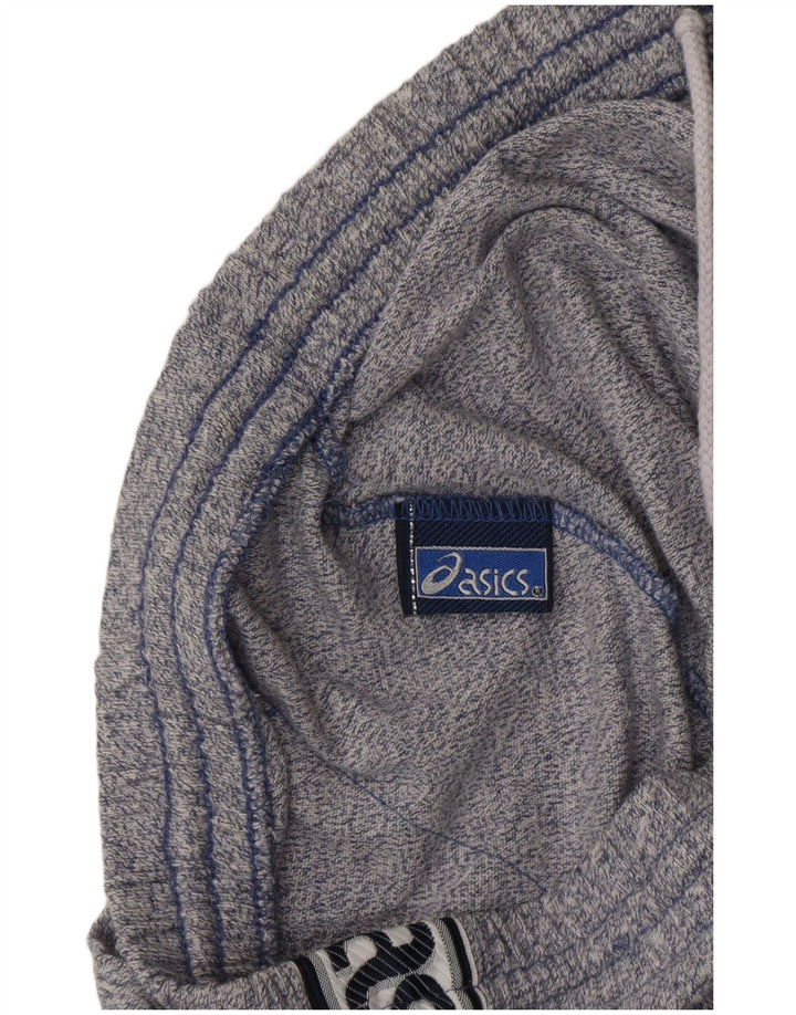 Calça de treino masculina ASICS Graphic azul marinho médio algodão manchado