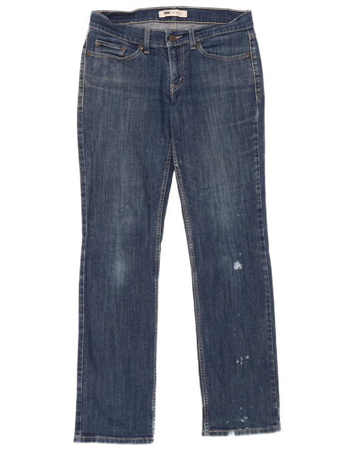 Calça jeans feminina Levi's 524 Straight W29 L32 azul algodão