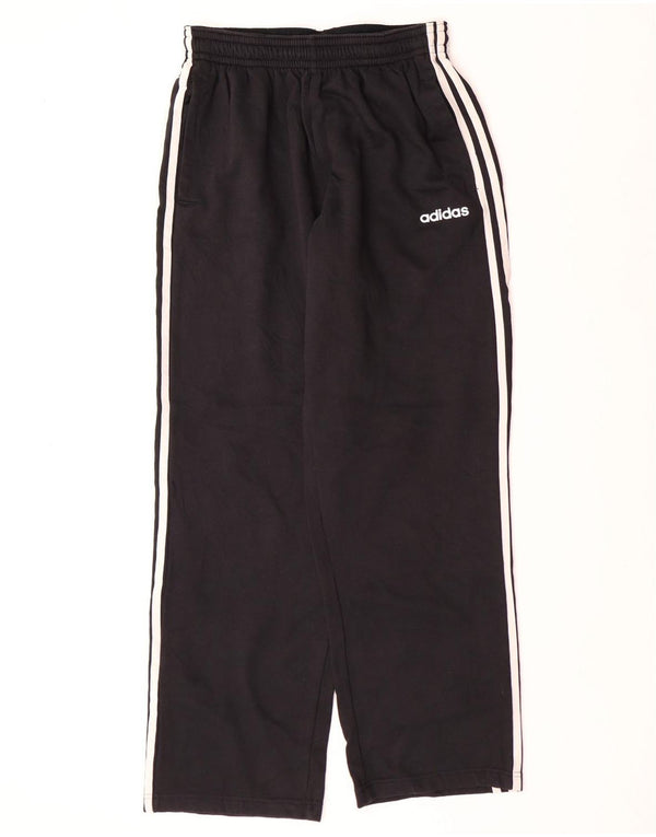Calça de treino feminina ADIDAS UK 14 grande algodão preto