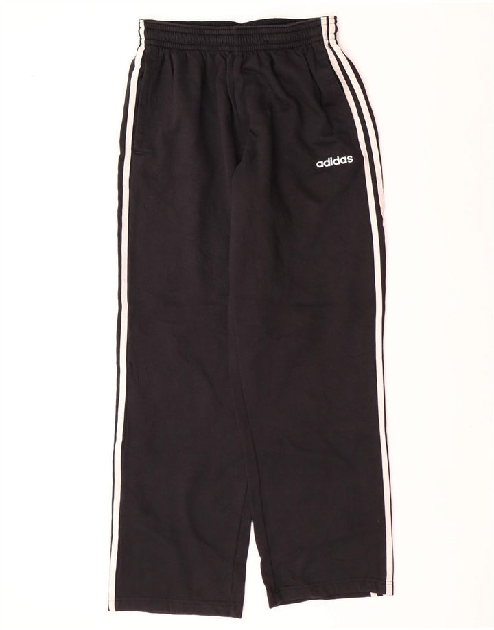 Calça de treino feminina ADIDAS UK 14 grande algodão preto
