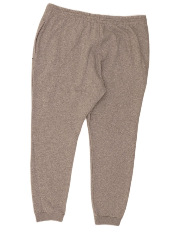 Calça de treino masculina Reebok Joggers 2XL algodão manchado cinza