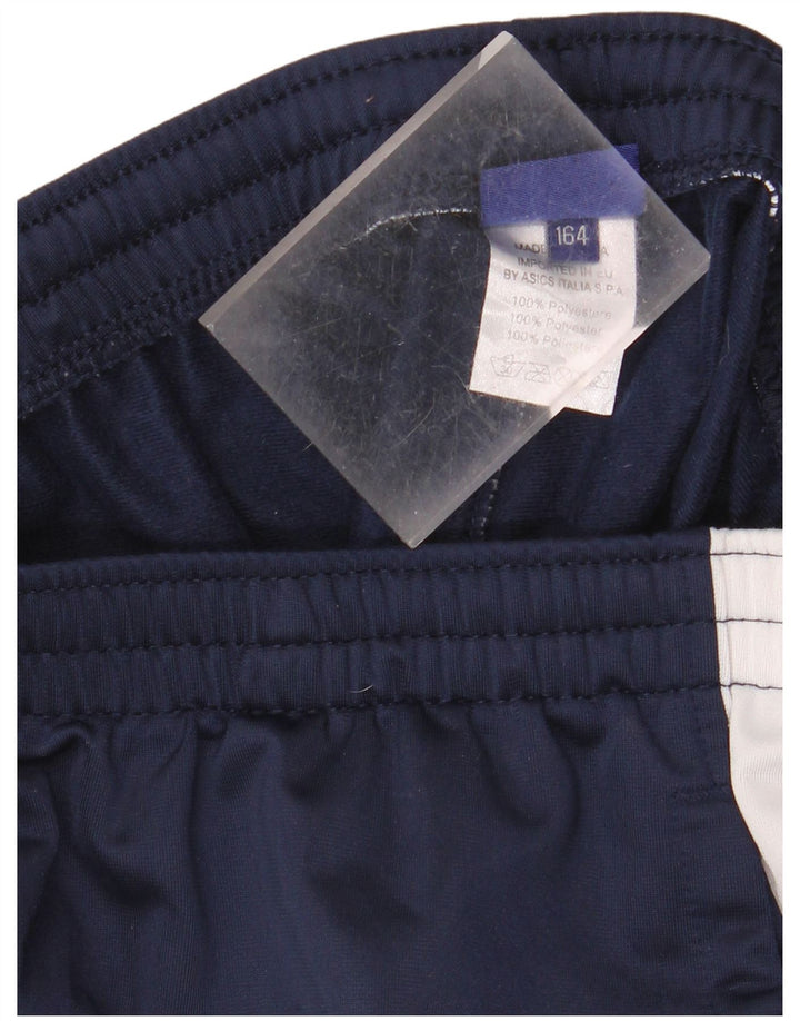 Calças de treino Asics Menino 13-14 anos Azul marinho Colourblock Poliéster