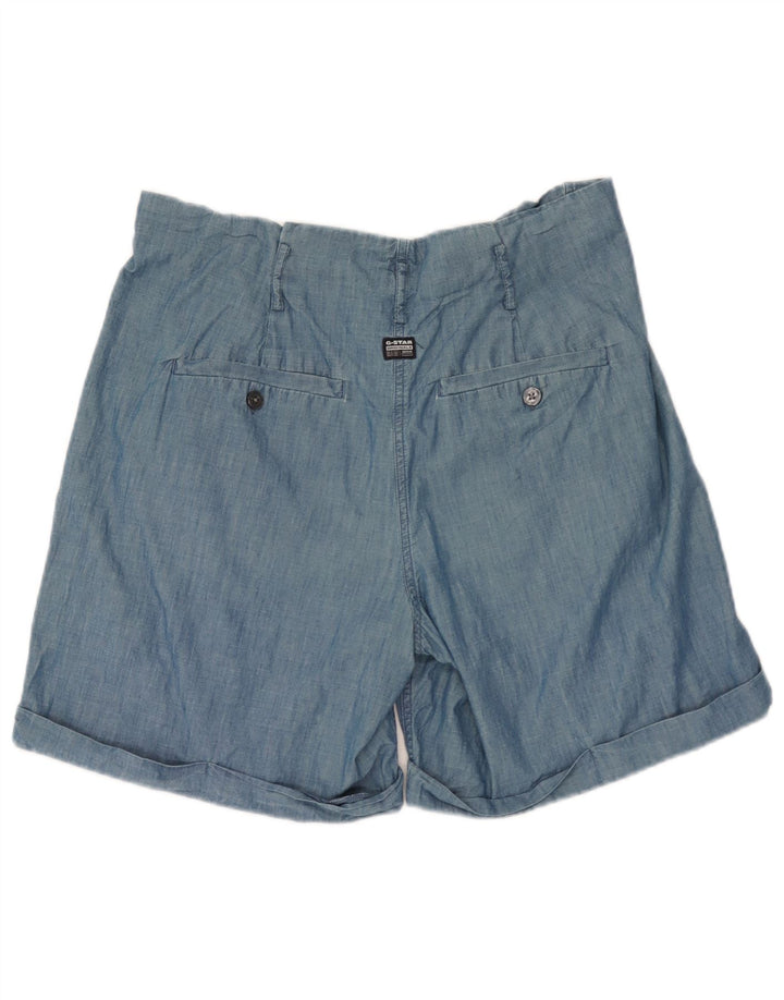 Shorts Chino Feminino Pegged G-Star W30 Algodão Azul Médio