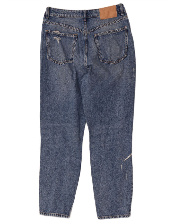 Calça jeans reta feminina Zara EU 40 médio W30 L27 algodão azul