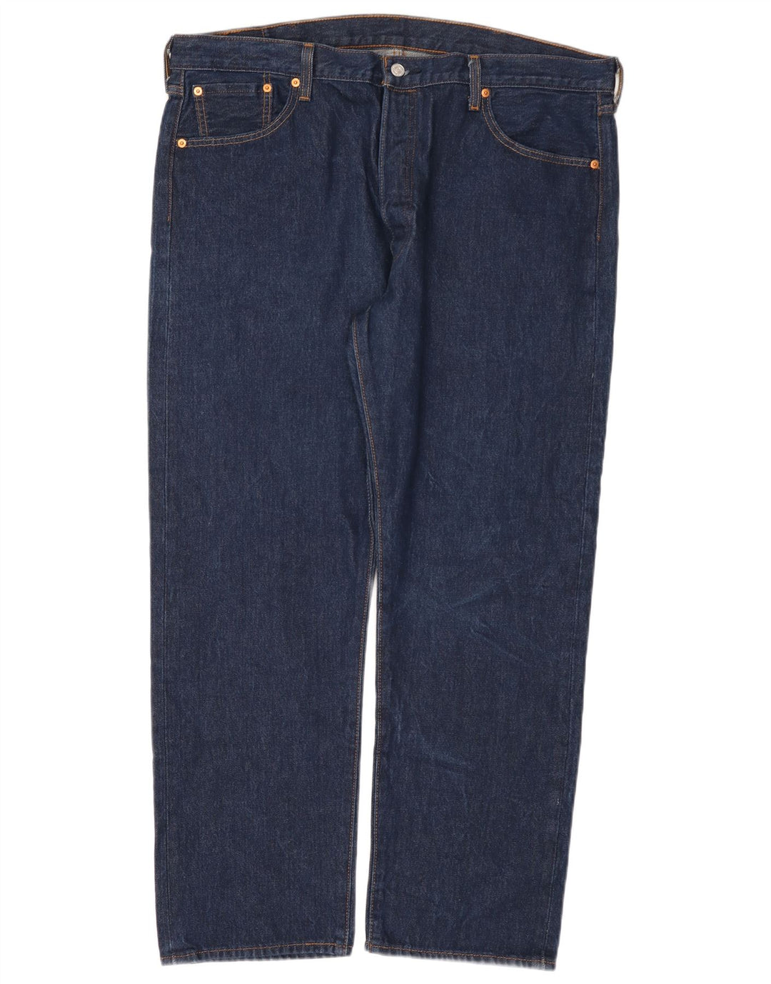 Levi's Masculino 501 Straight Jeans W42 L32 Azul Algodão