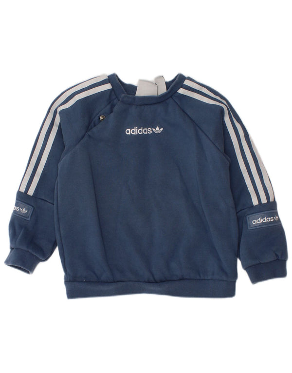 Fato de treino completo Adidas Baby Boys Graphic 12-18 meses azul algodão