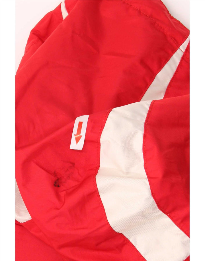 Jaqueta de esqui masculina Ladakh com capuz EU 50 poliéster grande colorblock vermelho