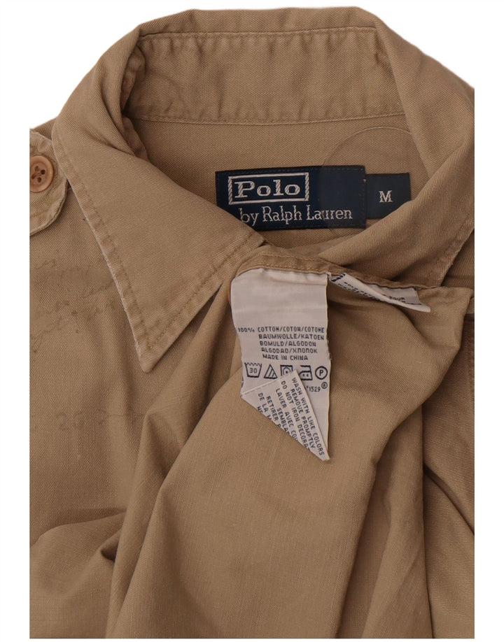 Polo Ralph Lauren Camisa masculina de algodão bege médio