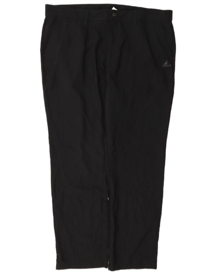 Calça Chino Reta Masculina Adidas W40 L32 Poliéster Preto