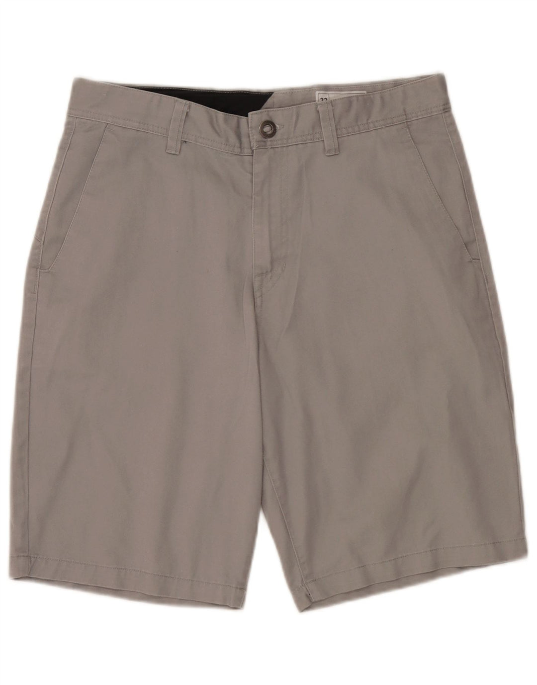 Shorts Chino Masculino Volcom W32 Poliéster Cinza Médio