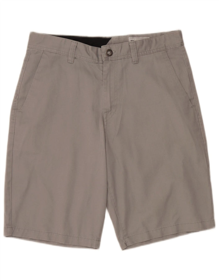Shorts Chino Masculino Volcom W32 Poliéster Cinza Médio