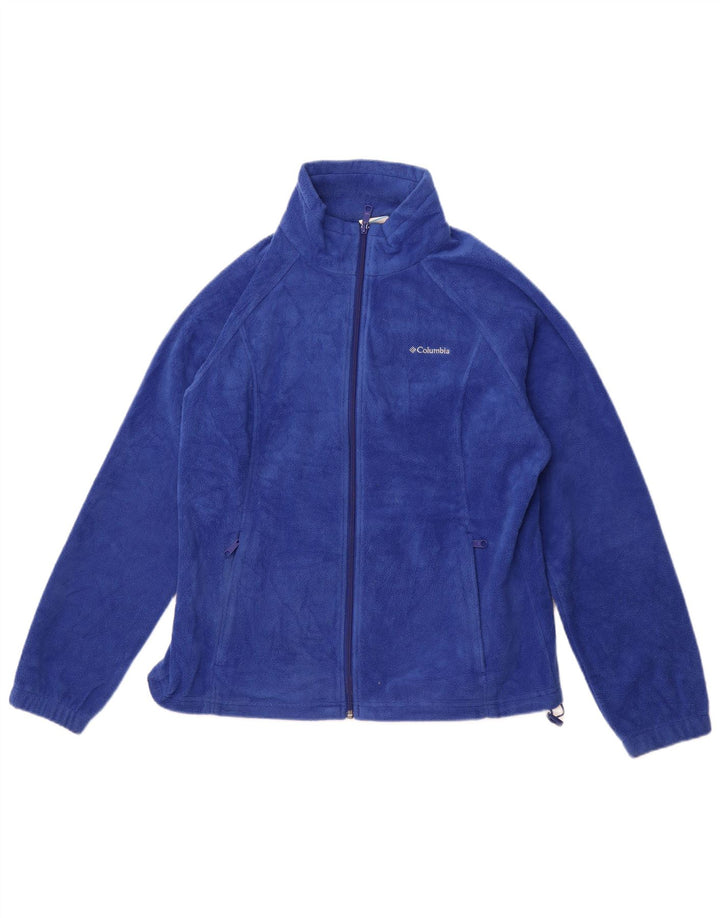 Jaqueta de lã feminina COLUMBIA UK 18 XL azul poliéster