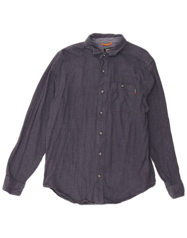 Camisa Timberland Masculina Original Fit Médio Algodão Azul Marinho