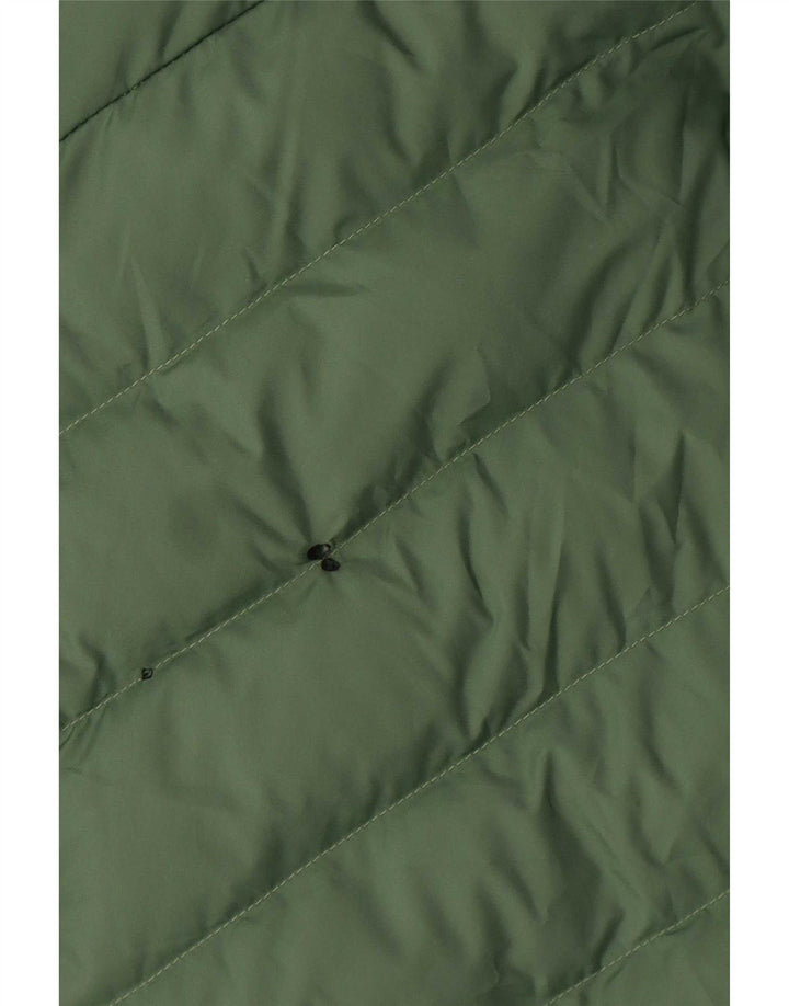 Jaqueta acolchoada masculina Puma UK 38 poliéster colorblock verde médio