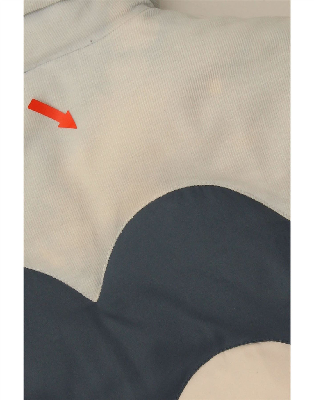 Jaqueta acolchoada feminina Levi's UK 6 XS branco colorblock poliéster