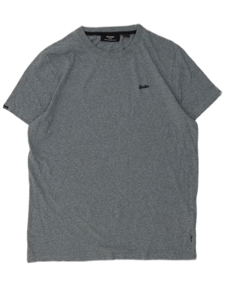 Camiseta masculina SUPERDRY Top XL algodão cinza