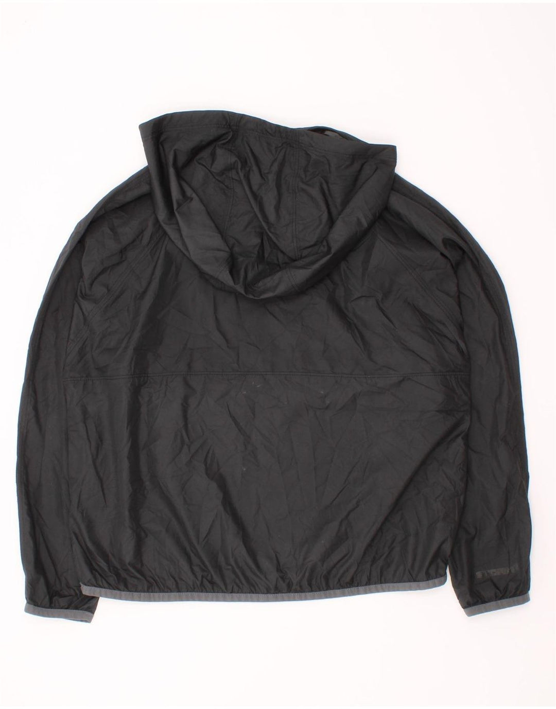 Under Armour Boys Hooded Anorak Rain Jacket 7-8 anos pequeno poliéster preto
