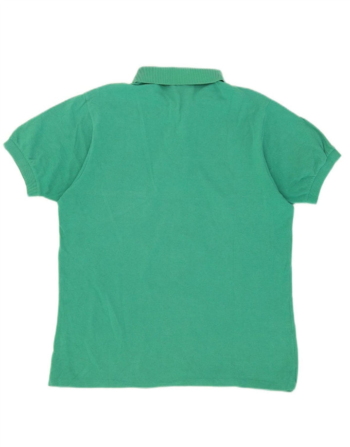 Camisa polo masculina LACOSTE algodão verde médio