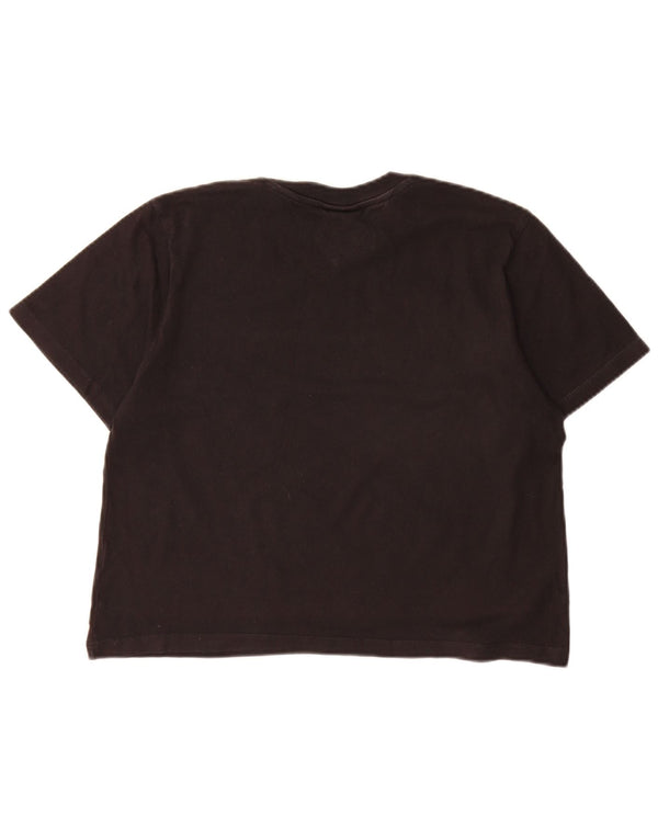Tommy Hilfiger Camiseta feminina gráfica Top UK 10 Pequeno Preto