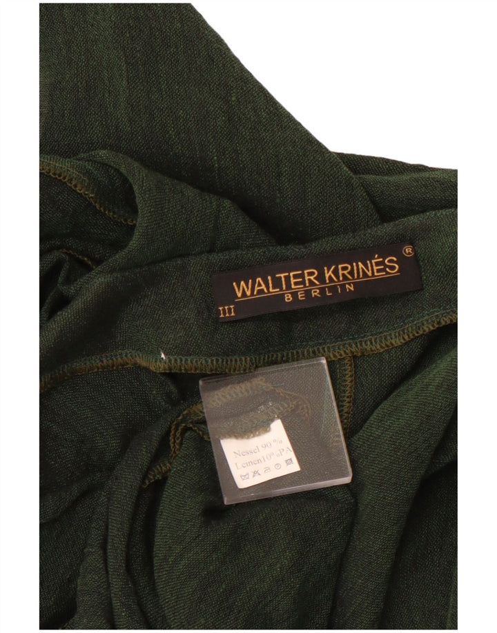 Top Cardigan Feminino VINTAGE UK 16 Grande Algodão Verde