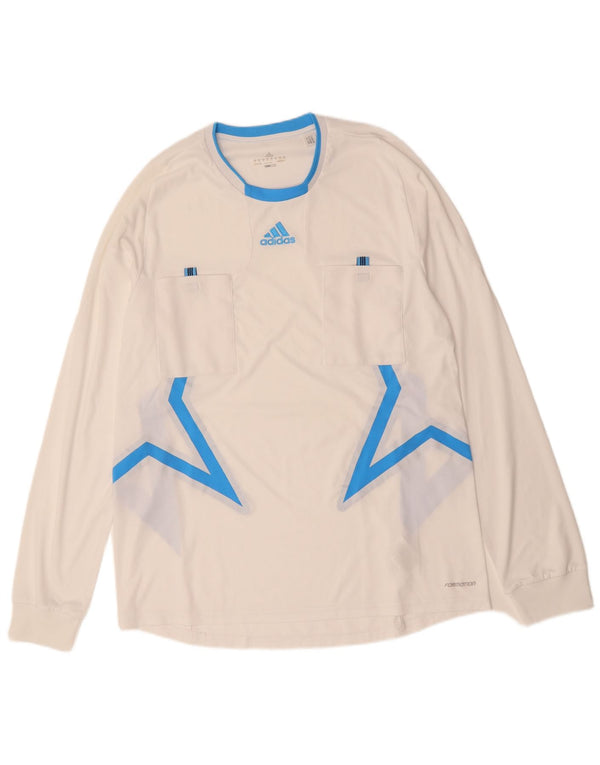 ADIDAS Mens Climacool Top Manga Longa XL Branco Colourblock Poliéster